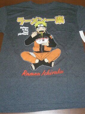 New Naruto Men's Ramen Is The Best Pleasure T-shirt Size M